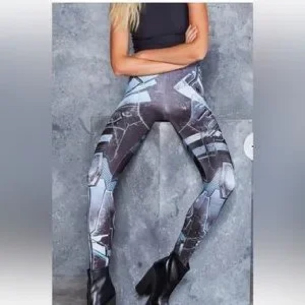 BlackMilk Mecha Leggings – Size M - Like new!